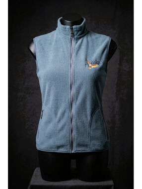 Vintage Gogo Sports Inc Alaska Fleece Vest Blue Size M